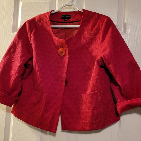 Dialogue Jackets & Blazers - Dialogue fuschia blazer